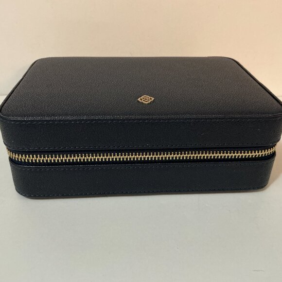 KENDRA SCOTT Jewelry Box Case Leather Black - Picture 2 of 6